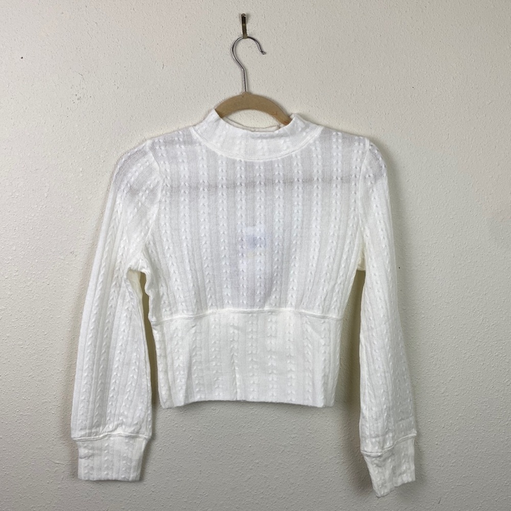 NWT Band of the Free | Raquel Ivory Knit Pullover Crop Top M